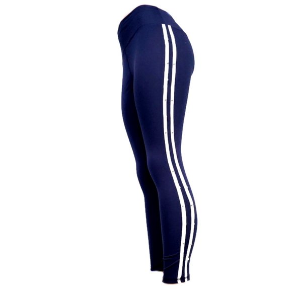 Dallas Swag Navy Spandex Legging with the Silver & Pearl on the side of legging - Picture 3 of 7
